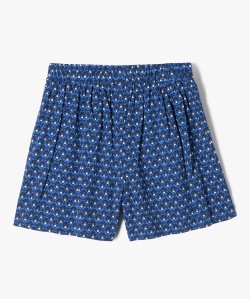 Short fluide imprimé fille